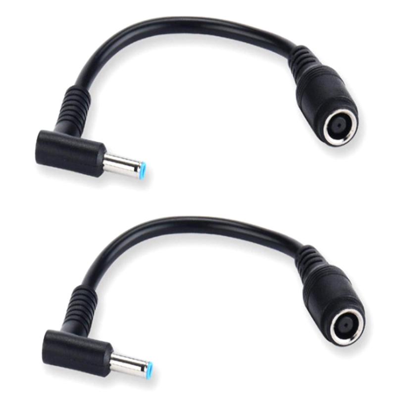 7.4X5.0Mm To 4.5X3.0Mm Tip Dc Power Adapter Charger Connector For  Laptop Stream Spectre Pavilion Envy Elitebook Split Chrome