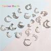 Moon Series Hollow Pendant Charms for DIY Beaded Jewelry