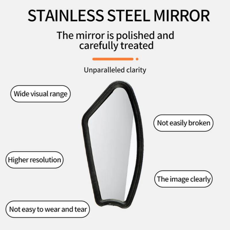 Bike Rear View Mirror Bike Cycling Clear Wide Range Back Sight Rearview Reflector Adjustable Handlebar Left Right Mirrors