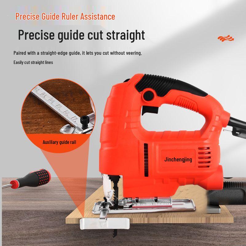 Compact Electric Reciprocating Saw with Jigsaw Conversion Head for Woodworking