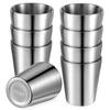 Edelstahlbecher doppelwandige Tumbler-Gläser stapelbare Gläser Metall-Trinkbecher isolierte Trinkgläser wiederverwendbar