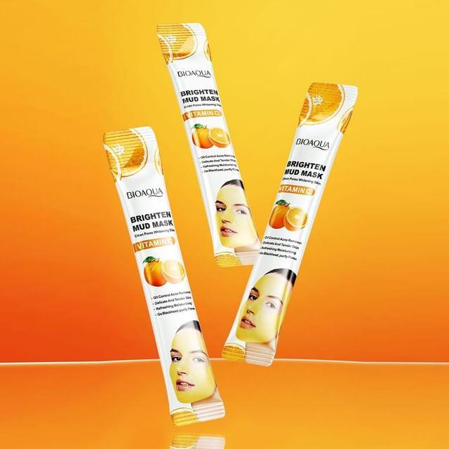 BIOAQUA - Очищающая грязевая маска с витамином С #Vitamin C - 1pc