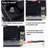 Terminal link Battery Disconnect Switch Durable 12V Battery Cut Off Switch Rotary Black Red Battery Isolator Switch