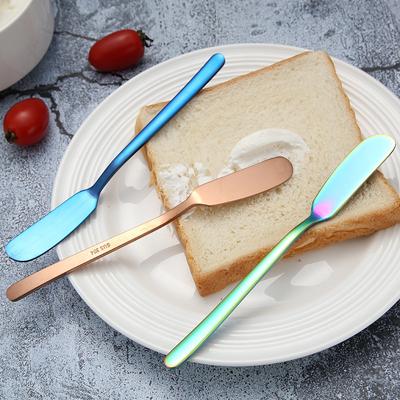 Handle Jam Butter Steel Butter Knife 2PC 304 Stainless Tableware Cream Pastry Scraper Western Korean Style Long