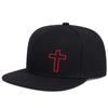 New summer simple embroidery personalized cross baseball cap sunscreen men's and women's soft top versatile cap