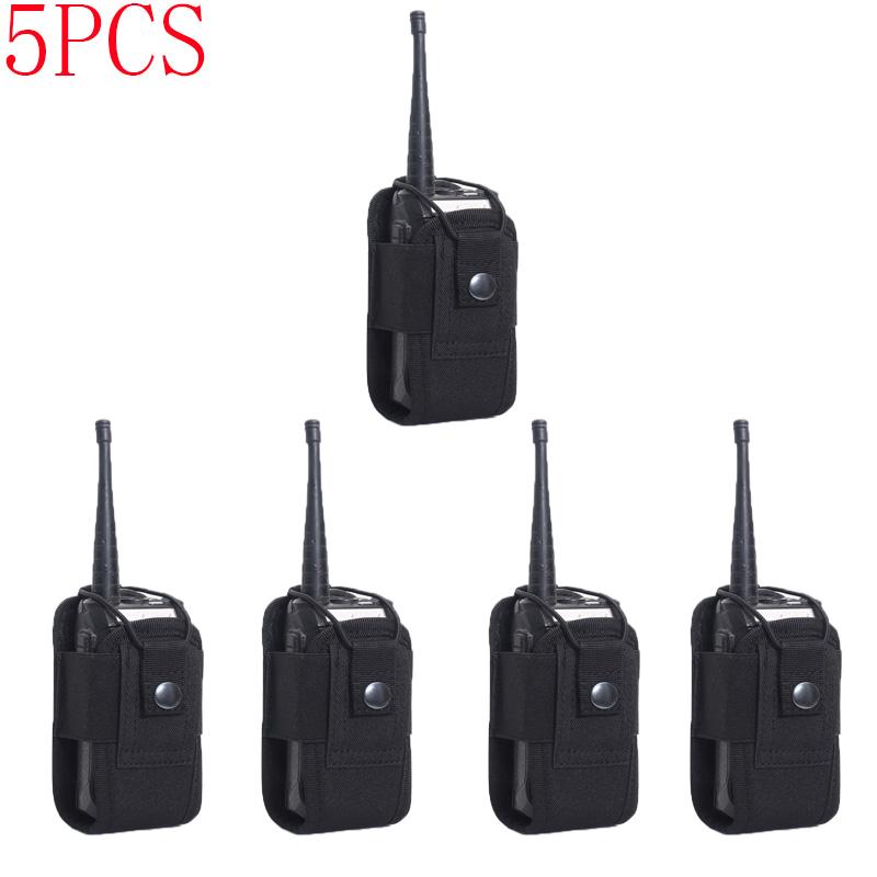 Tactical Walkie Talkie Carry Bag Universal Radio Pouch Holder Pocket for Duty Belt Portable Outdoor Camping Sports Waist DJJPJ01