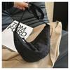Bag women's new one-shoulder crossbody dumpling bag large-capacity tote women's bag solid color casual versatile nylon cloth bag tide