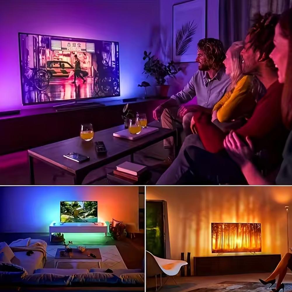 Smart LED Strip Lights 5050 RGB Bluetooth APP Remote Control USB 5V Led Tape Diode Flexible Ribbon Lamp Christmas Room Decor