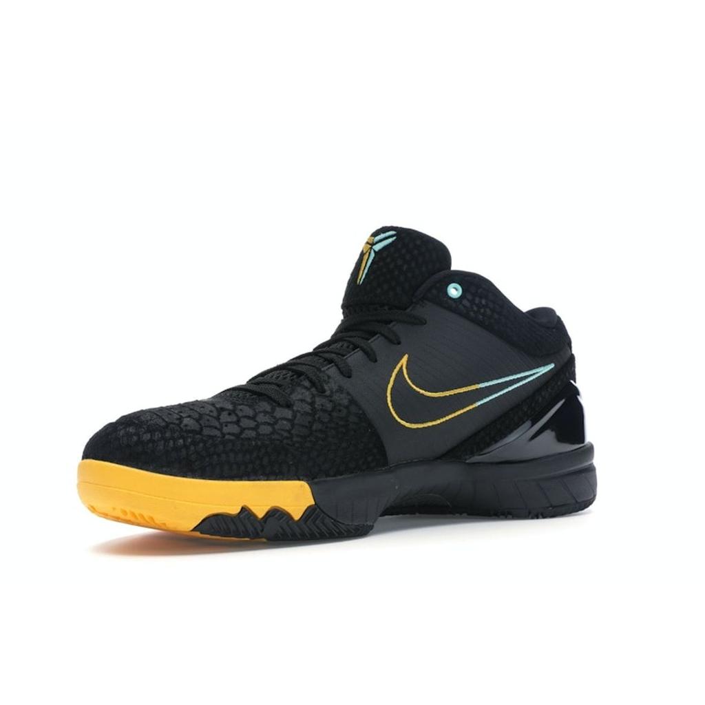 Nike Zoom Kobe 4 Protro Snakeskin Men Sneakers Black Aurora-Green-University-Gold AV6339-002
