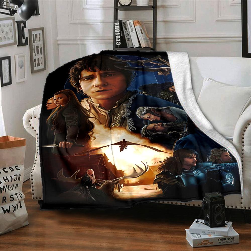 1pc Fantasy Adventure Flannel Blanket Soft Warm Throw for Home, Office, Travel, All-Season Cozy Bedding GiftL1205