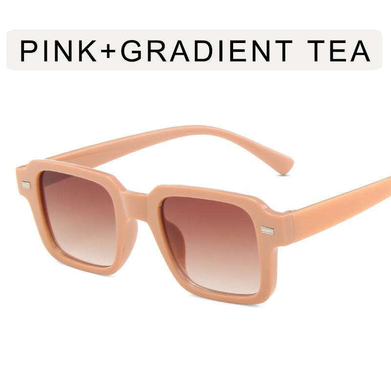 Box Meter Lunettes de soleil cloutées pour femmes, lunettes de soleil rétro pour hommes, lunettes de soleil photo minimalistes, accessoire de mode, non polarisées