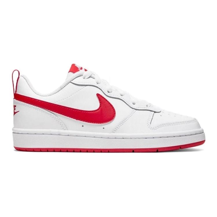 Nike Court Borough Low 2 GS White University Red Kids Sneakers BQ5448-103