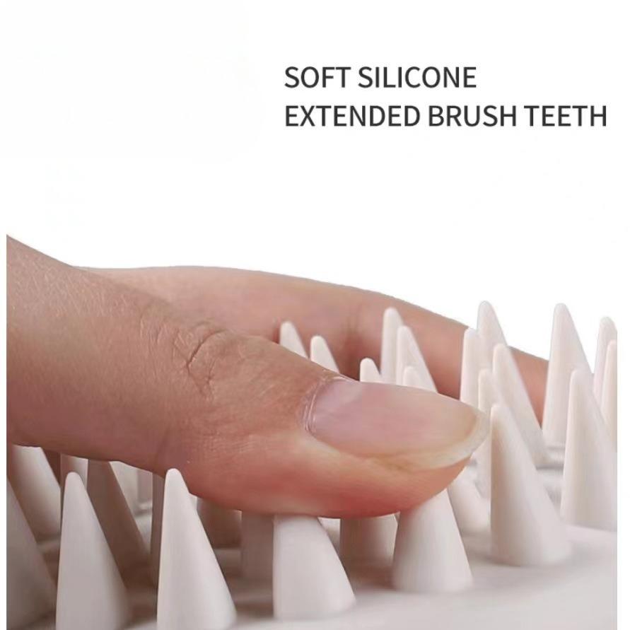 Silicone Head Hair Massage Shower Brushes Body Scalp Massage Brush Comb Bath Shampoo Washing Brush Hair Body Care Tool Shower Accessories