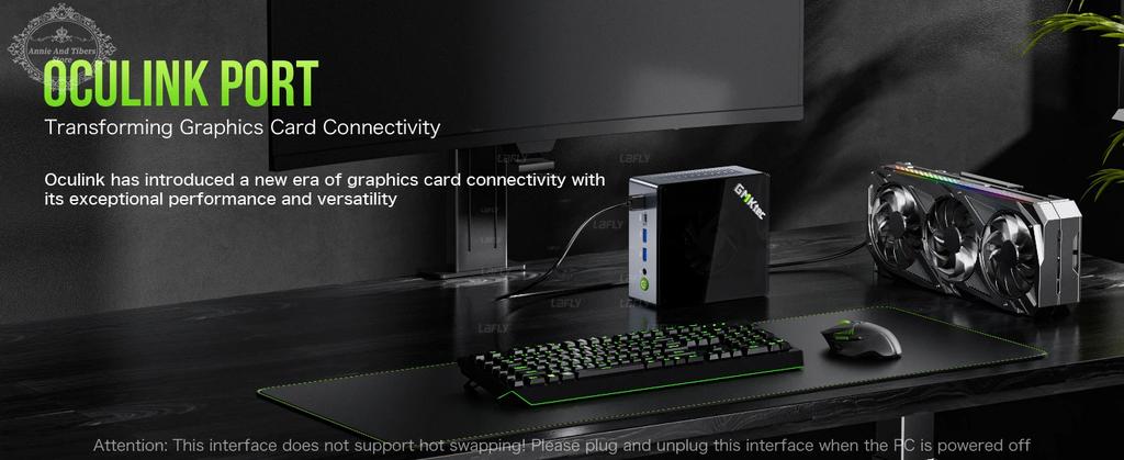 GMKtec M7 AMD R7 Pro 6850H Gaming Mini PC 8-core 16-thread 32GB DDR5 1TB SSD Gaming Desktop Mini Computer PC Con Slot Oculink
