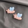 10Pcs New Resin Cartoon Snails, Bees, Butterflies And insects Flat Back Parts Decorative Hair Bow Accessories
