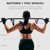 Professional Wall Pull-Up Bar with Steel Structure, 113 x 41 x 20cm, Black