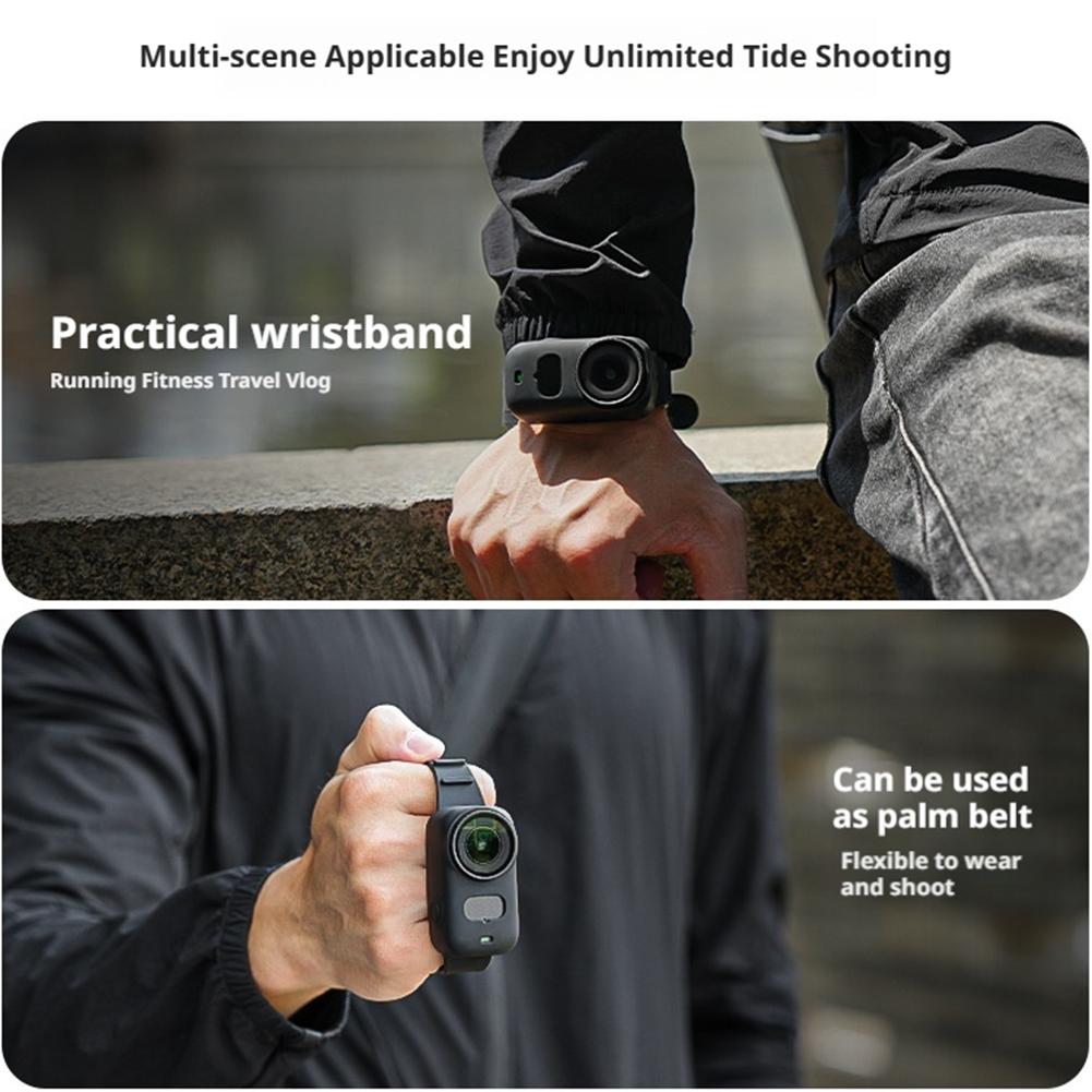 Flexible Dual Efficient Heat Dissipation Case For DJI Osmo Nano Multi-function Protection Case Expandable Strap Silicone Case