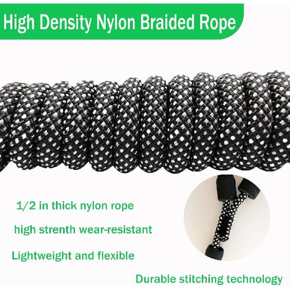 30FT Long Leash for Dogs,Heavy Duty Reflective Long Dog Leash with Swivel Hook and Comfortable Padded Handle for Large Medium Small Pets
