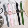 Women's Square Watch Casual Silicone Quartz Wristwatch Girls Clock Gift