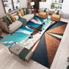 Large Living Room Area Rug Airplane Takeoff Scene Pink Purple Gradient Sky Runway Green Decorative  Wall Art Home Decoration