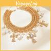 Geometrisches Kreuz-Halskette Mit Legierung Anhänger Für Frauen Sommer Mode Accessoire