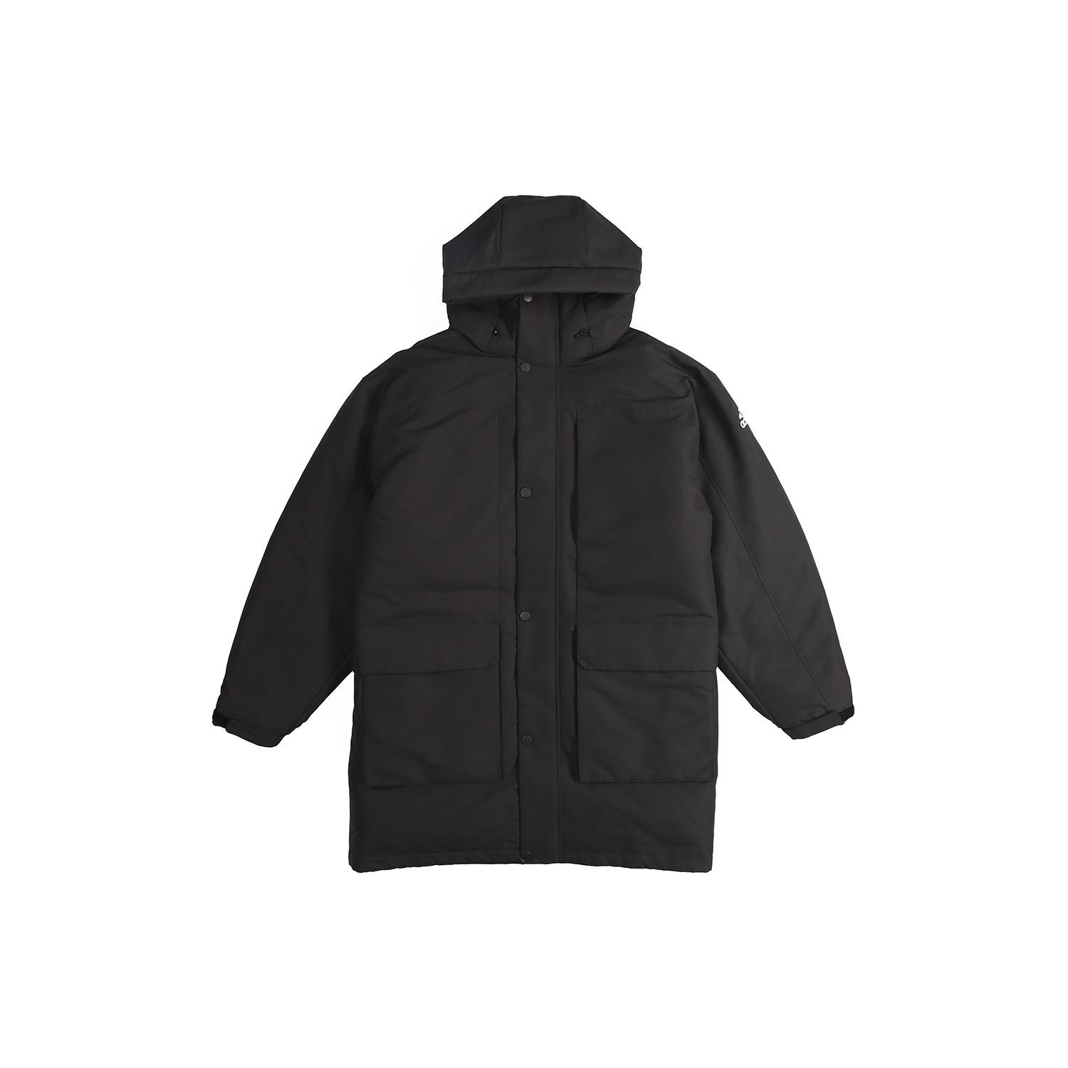 adidas Outdoor Sports Windproof Warm Hood Down Jacket Men s Black GN9835 XL