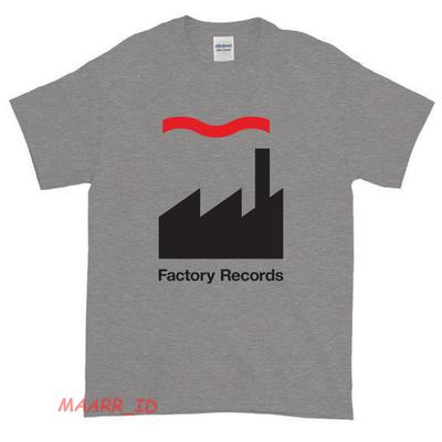 New Factory Records Logo American Funny T Shirt USA Size S-XXL