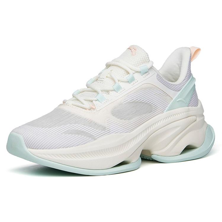 Anta Variety Training Collection Slip Resistant Cushioning Abrasion Resistant Low Top Training Shoes Women's White Blue 122227756-2