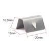 10PCS Glass Clip Wind Deflector Clips Stainless Steel Rain Eyebrow Clips for HEKO/SNED/G3