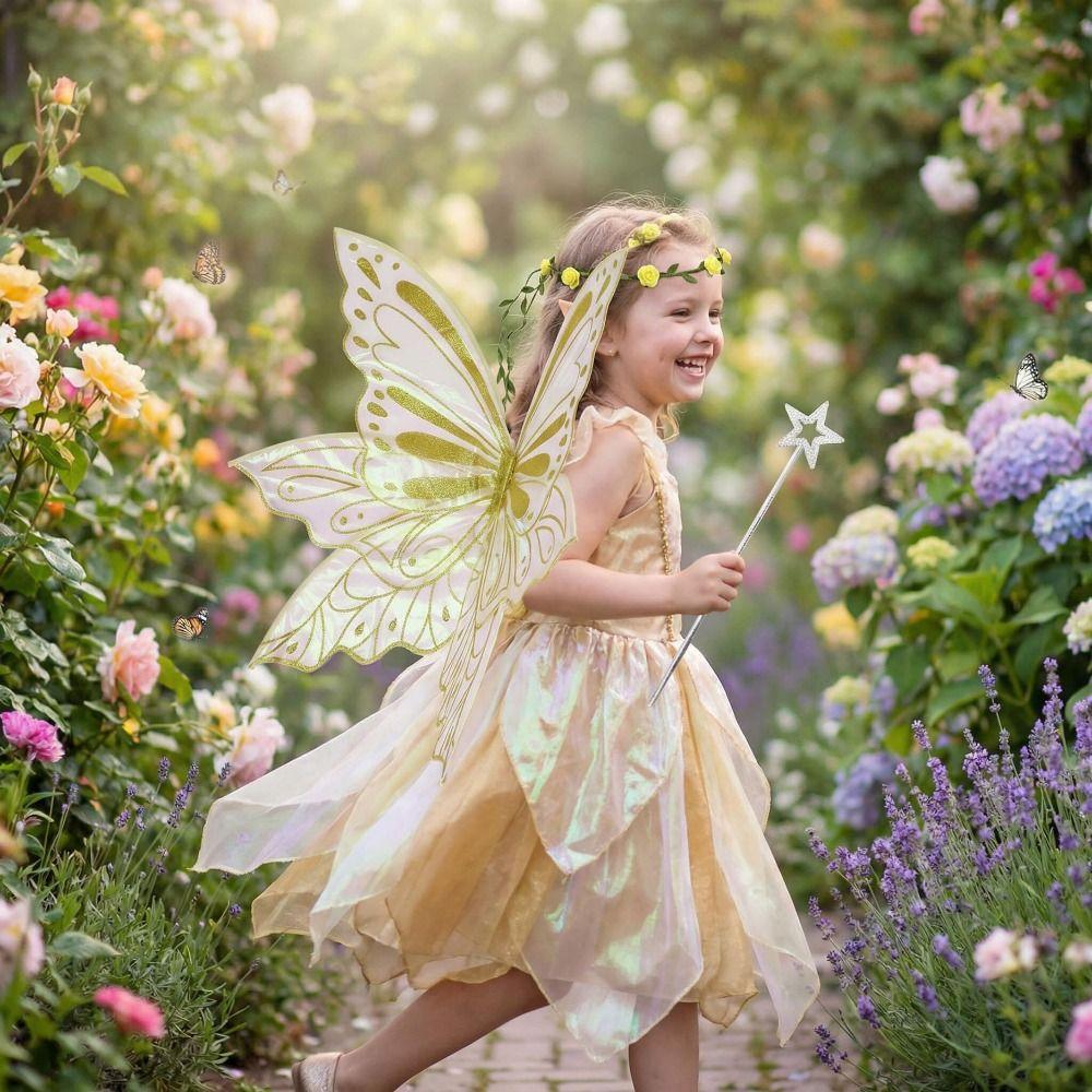 Organza Butterfly Fairy Wings Adult Women Angel Wings 2026 Large Fairy Wings  for Cosplay Dress Up