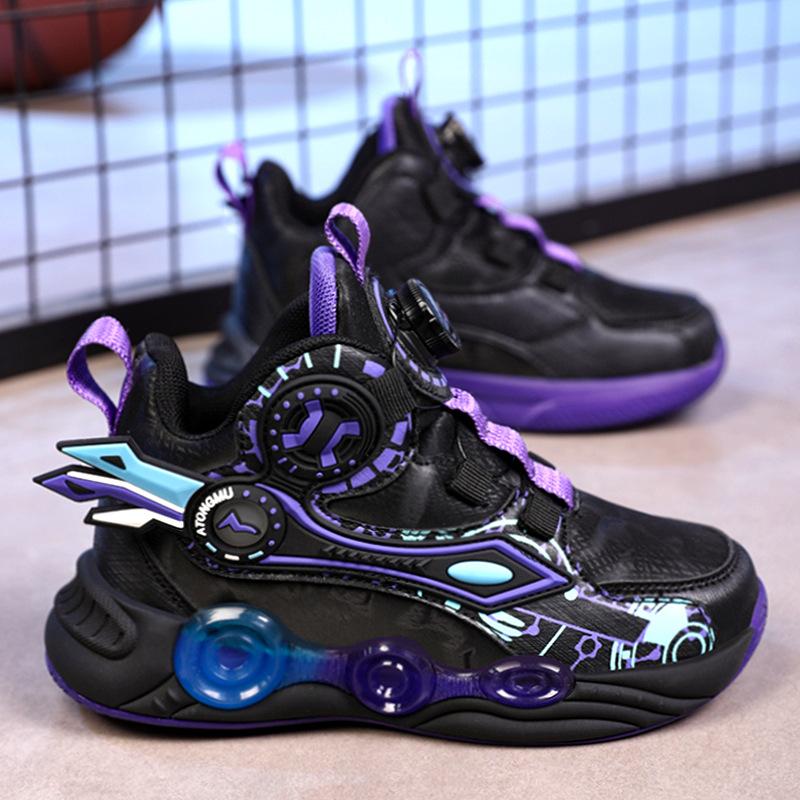 Boys' Shoes Children's Sports Running Shock-absorbing Basketball Anti Slip Student Training