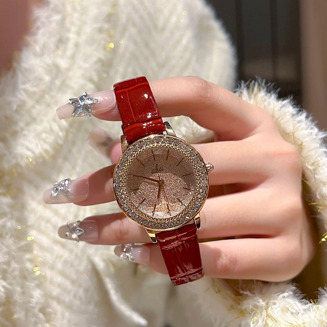 

AIMANA Watch Full Diamond Plate Lady watch for Middle countries Yes красный