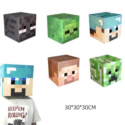 Headgear MC Game Merchandise Model Square Person Character Paper Mold