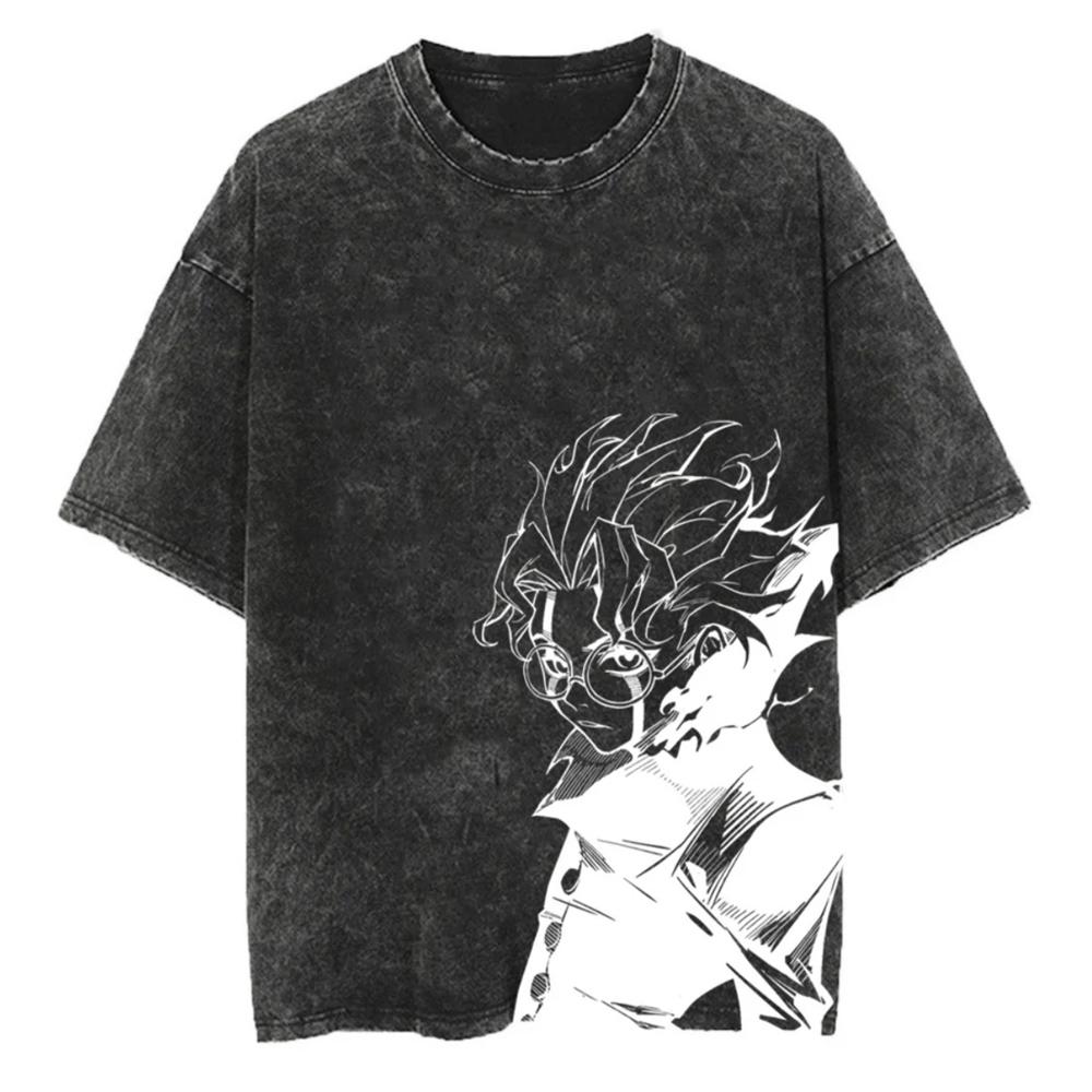 

Аниме Dandadan Аясэ Момо Окарун Принтованная футболка Мужские футболки из стираного хлопка Оверсайз Повседневная футболка Харадзюку Мужские Топы Манга 4XL