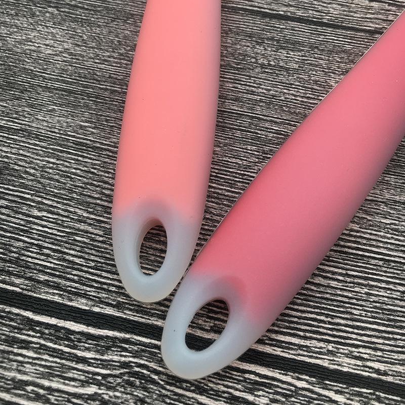 Large Translucent FDA Silicone Cake Spatula with Integrated Scraper
