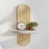 Wall Mounted Storage Rack Wood Color Wall Mounted Candle Storage Rack Suspended Bathroom Storage Rack Living Room Decoration