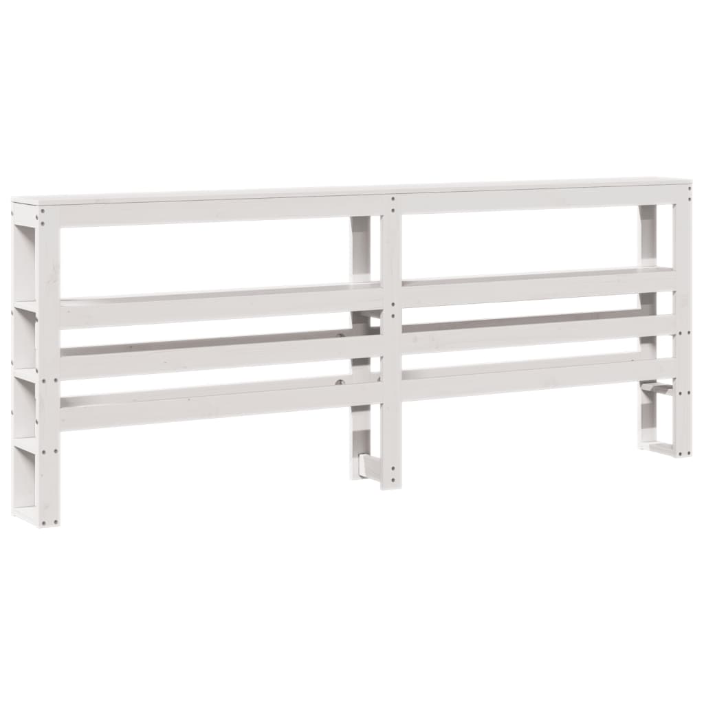 Solid Wood Bed without Mattress White 180x200 cm Pine Wood