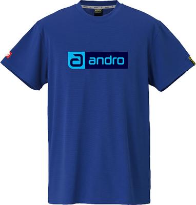 Andro Tischtennisspiel Offiziell vom Japanischen Tischtennisverband zugelassen Unisex Napa Deo Tiefblau x Größe 2XL Shirt, (JTTA), T-Shirt, CB,