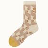 NMOO.OU NMOO.OU_S35_PATTERN DRAWING SOCKS_beige