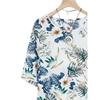 Women's plus size set printed short-sleeved T-shirt casual loose solid color trousers clothes sale