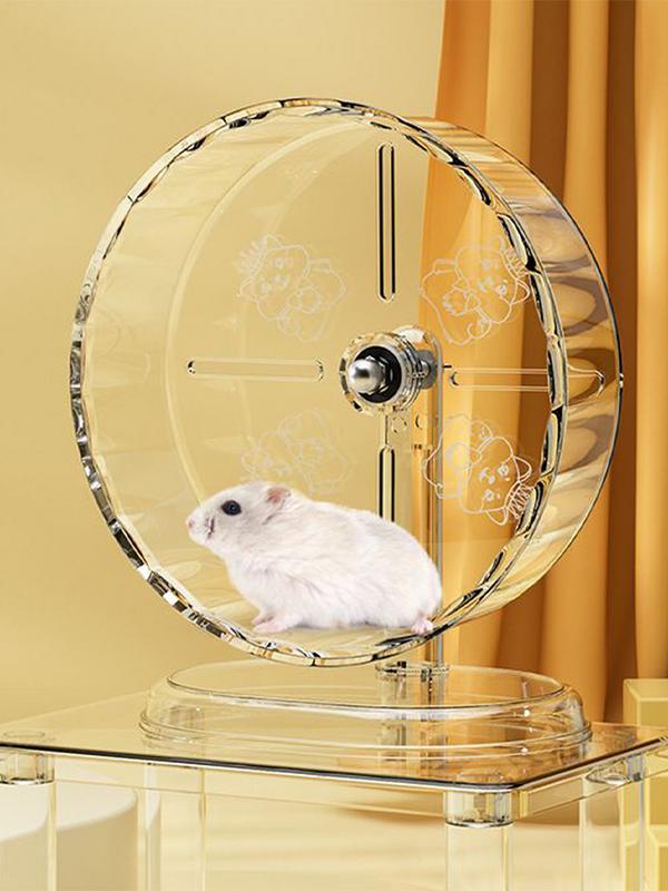 Hamster Silent Wheel Quiet Spinner Small Animals Exercise Wheels Super Quiet Hedgehog Acrylic Silent Spin With Height Adjustable