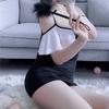 Qiaomi'er Ice Silk Sexy Secretary Skirt Nightgown