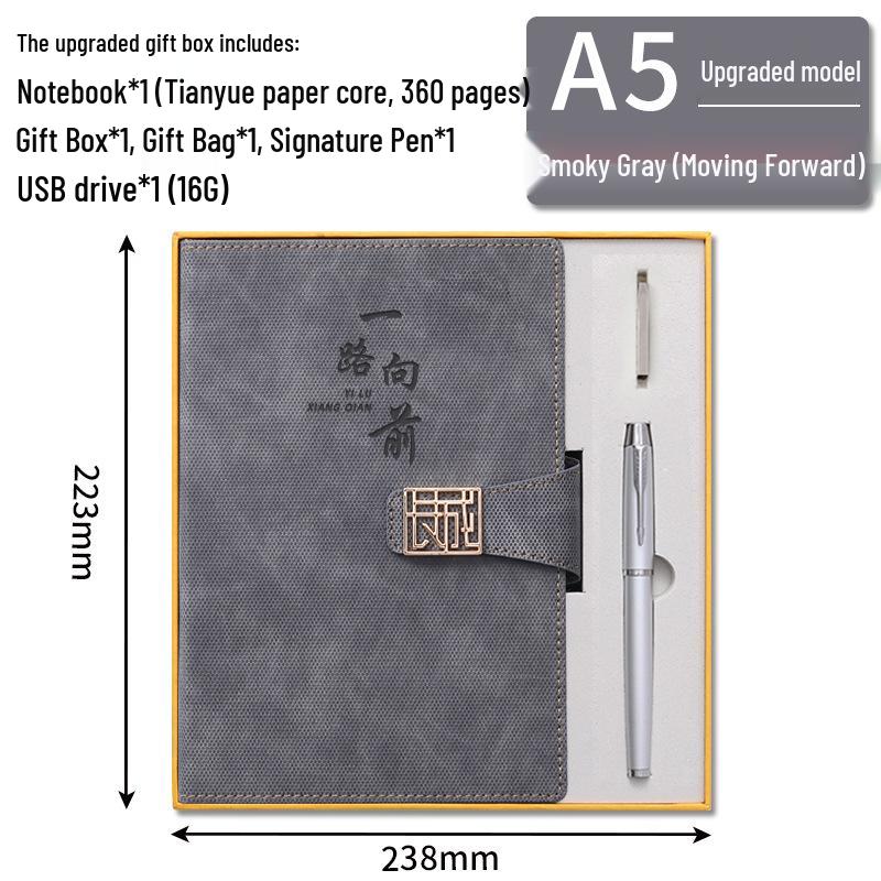 Custom Logo A5 Business Office Notebook Gift Set with 2025 Diary