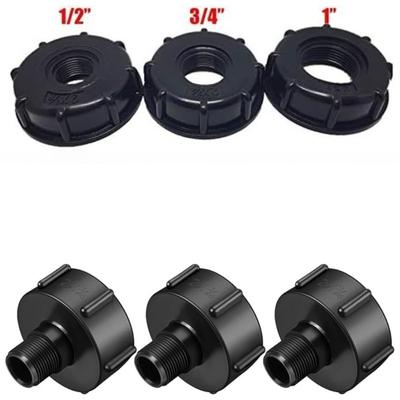 Adapter do zbiornika IBC S60 x 1/2" 3/4' 1" 1.5 2" 63/75/80/100mm z gwintem Złącze Beczka Tonowa Podłącz 1000 Litrowy Zbiornik IBC Przyłącze