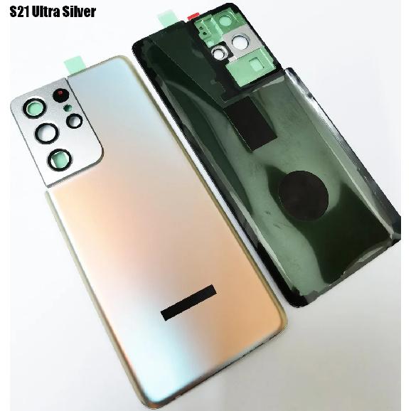 OEM Original Back Cover for SAMSUNG S22 S21 S20 Ultra/S21 Plus/Note 20 Ultra Back Glass Housing Bezel with Camera Lens&amp;Adhesive