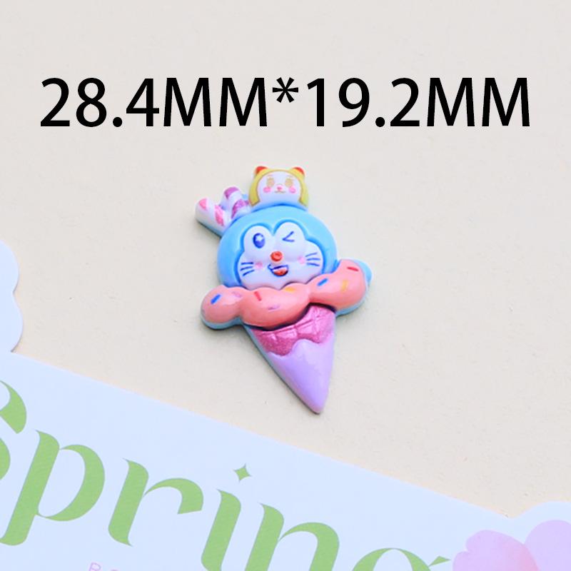 Handmade Small Cat Birthday Cartoon Resin Shoe Charms