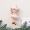 Christmas Plush Angel Girl Dolls Ornaments Xmas Tree Pendant Hanging Decoration For Home New Year Decor Supplies Kids Gifts
