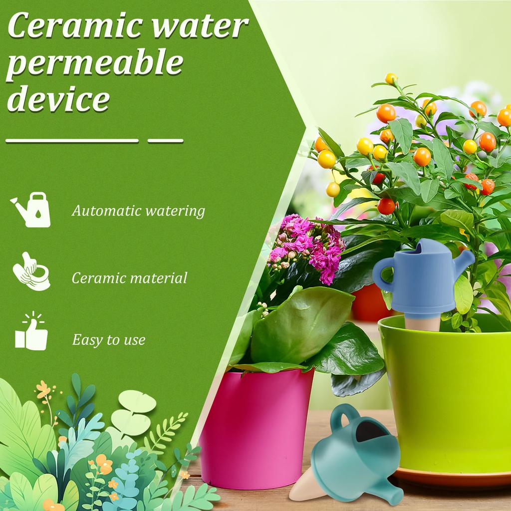 4Pcs Self Watering Spike Terracotta Plant Automatic Irrigation System Device Flower Potted Irrigation Spike Garden Accessories