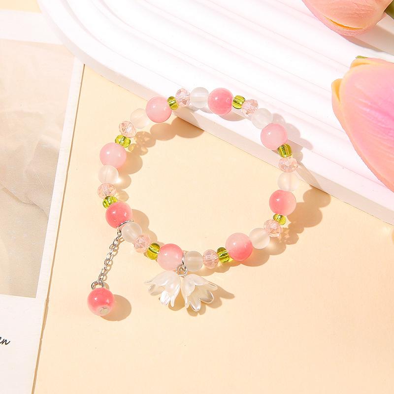 Lily of the Valley Butterfly Bracelet - Multi-Style Beaded Star & Moon Design
