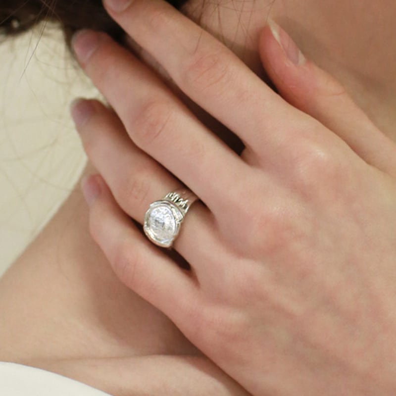 

REINDEER GIMYO RING 17 Silver